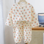 Mini Fashion™ - Luchtig Materiaal - Linnen Kleding Set Tulp / 120 (4-5 jaar) | Educatief Speelgoed