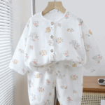 Mini Fashion™ - Luchtig Materiaal - Linnen Kleding Set Eekhoornkonijn / 110 (3-4 jaar) | Educatief Speelgoed