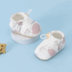 Mini Fashion™ - Comfortabel&Zacht - Baby Schoentjes Roze konijn / 12 (6-12 maanden) | Educatief Speelgoed