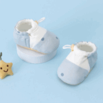 Mini Fashion™ - Comfortabel&Zacht - Baby Schoentjes Blauwe stippen / 12 (6-12 maanden) | Educatief Speelgoed