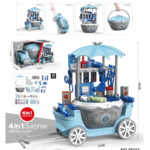 Candy Cart™ - Zoete pret op wielen - IJswagen Grijs (incl. trolley) | Educatief Speelgoed