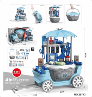 Candy Cart™ - Zoete pret op wielen - IJswagen Grijs (incl. trolley) | Educatief Speelgoed
