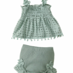 Mini Fashion™ - Speels&Luchtig - Zomer Set Meisje Groen / 85 (12–18 maanden) | Educatief Speelgoed
