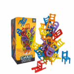 Chair Stack™ - Interactief&Stimuleer creativiteit - Stapel Stoelen Spel 24 stuks | Educatief Speelgoed