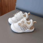 Mini Fashion™ - Trendy&Ademend - Peutersneakers Beige / 22 (4-5 jaar) | Educatief Speelgoed