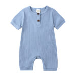 Mini Fashion™ - Luchtig&Ademend - Baby Romper Blauw / 90 (12-18 maanden) | Educatief Speelgoed
