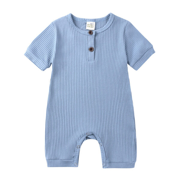 Mini Fashion™ - Luchtig&Ademend - Baby Romper Blauw / 80 (6-12 maanden) | Educatief Speelgoed - Afbeelding 1