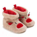 Mini Fashion™ - Kerst Kinder Pantoffels Bruin - Hert / 23 (12-18 maanden) | Educatief Speelgoed