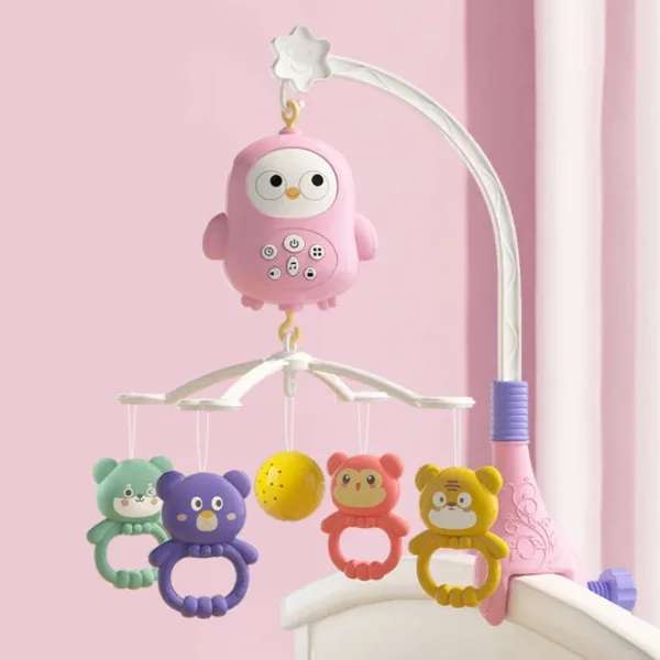 Dream Owl™ - Muzikaal&Zacht - Box Mobiel Roze | Educatief Speelgoed - Afbeelding 1
