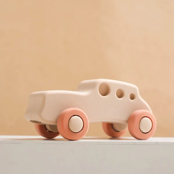 Mini Motion™ – Rollen&Bijten– Silicone Voertuig Speelgoed Khaki Auto | Educatief Speelgoed - Afbeelding 1