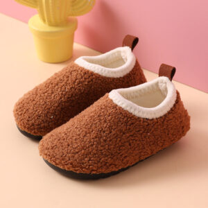 Mini Fashion™ - Lekker Warm&Comfortabel - Pantoffels Bruin / 28-29 (3-4 jaar) | Educatief Speelgoed
