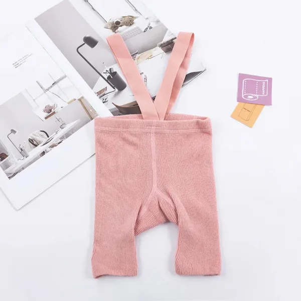 Mini Fashion™ - Handige Schouderbanden - Korte Panty Roze / S (6-12 maanden) | Educatief Speelgoed - Afbeelding 1