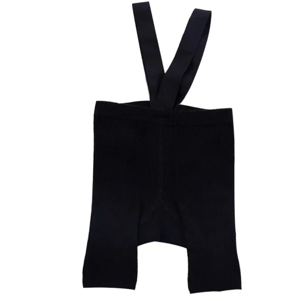 Mini Fashion™ - Handige Schouderbanden - Korte Panty Zwart / M (12-24 maanden) | Educatief Speelgoed - Afbeelding 1