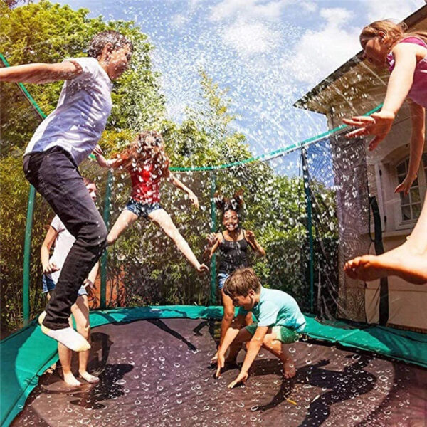 Trampoline Sprinklers™ - Waterpret op de trampoline - Watersproeier 12 meter | Educatief Speelgoed - Afbeelding 1