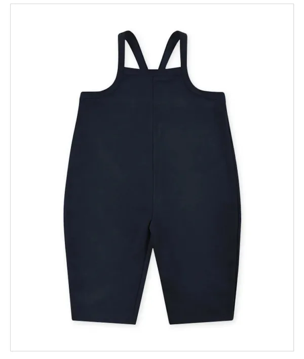 Mini Fashion - Comfortabele en Stijlvolle Kledingset - Baby Outfit Tuinbroek (A) - Donkerblauw / 90 (18–24 maanden) L | Educatief Speelgoed - Afbeelding 1