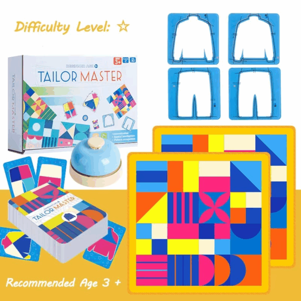 Tailor Master™ – Train hand- en oogcoördinatie – Kleermaker Kaartspel Geel | Educatief Speelgoed - Afbeelding 1