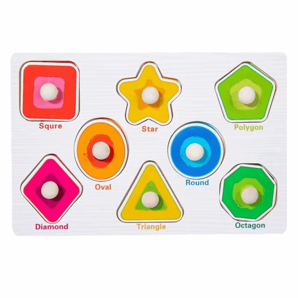 Woods™ | Uitdaging voor de jonge geest - Puzzelspel Vormenbord | Educatief Speelgoed - Afbeelding 1