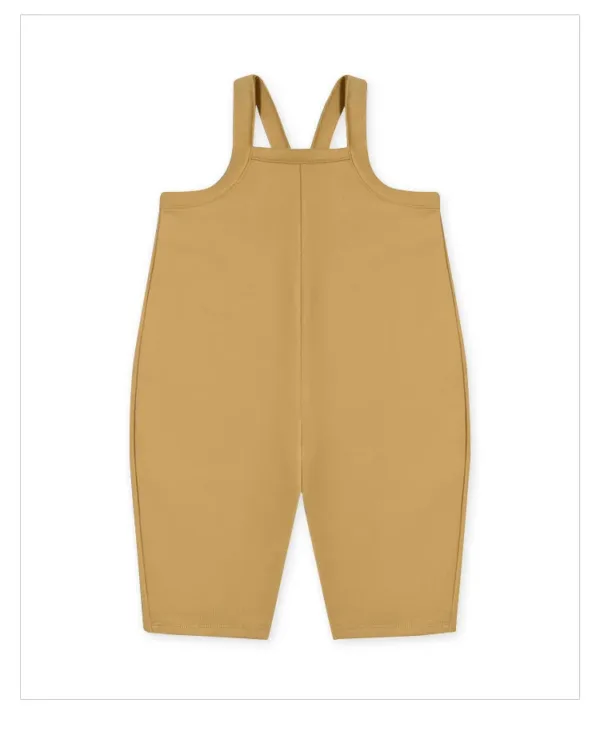 Mini Fashion - Comfortabele en Stijlvolle Kledingset - Baby Outfit Tuinbroek (A) - Mosterdgeel / 80 (12–18 maanden) M | Educatief Speelgoed - Afbeelding 1
