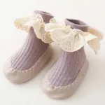 Mini Fashion™ - Schattig&Veilig - Baby Sokschoentjes Paars / 1 (0-6 maanden) | Educatief Speelgoed