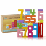 Brain Blocks– Stapel&Leer– Leerblokken Spel 20 stuks + 15 speelkaarten | Educatief Speelgoed