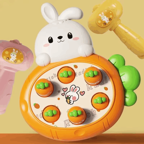 Colorful Montessori Play Set™ - Creatief&Leuk - Hamertje Tik Oranje konijn | Educatief Speelgoed - Afbeelding 1