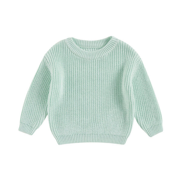 Mini Fashion™ - Zacht&Comfortabel - Gebreide Kinder Trui Blauw / 130 (4-5 jaar) | Educatief Speelgoed - Afbeelding 1