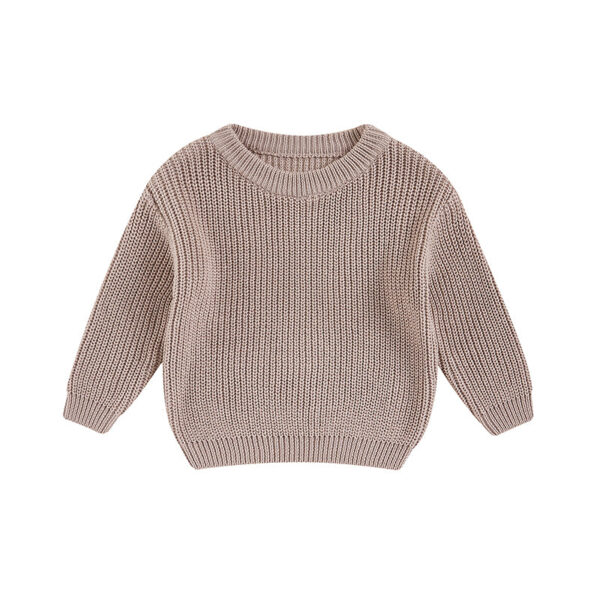 Mini Fashion™ - Zacht&Comfortabel - Gebreide Kinder Trui Paars / 59 (0-3 maanden) | Educatief Speelgoed - Afbeelding 1