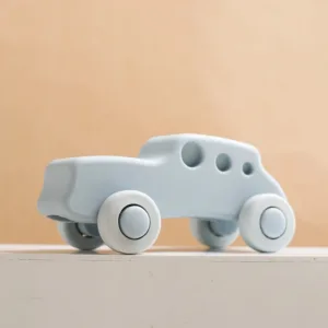 Mini Motion™ – Rollen&Bijten– Silicone Voertuig Speelgoed Blauwe Auto | Educatief Speelgoed