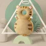 HeadProtect™ - Laat je kleine met een veilig gevoel spelen! - Hoofdbescherming kussen Tijger | Educatief Speelgoed