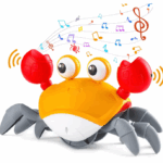 Walking Crab™ | Stimuleert jouw kleintje om te kruipen - Wandelende krab Oranje | Educatief Speelgoed