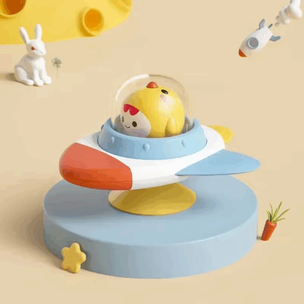 Suction Spinner™ – Samen zonder strijd – Draaispeeltje Kip | Educatief Speelgoed - Afbeelding 1