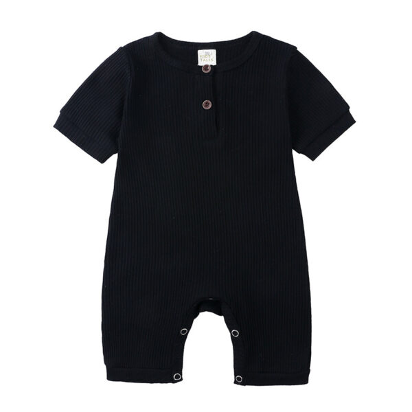 Mini Fashion™ - Luchtig&Ademend - Baby Romper Zwart / 90 (12-18 maanden) | Educatief Speelgoed - Afbeelding 1
