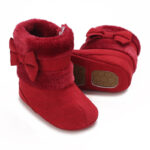 Mini Fashion™ - Kerst Kinder Pantoffels Rood Wit - Smiley / 23 (12-18 maanden) | Educatief Speelgoed