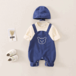 Mini Fashion™ - Superzacht&Stijlvol - Jumpsuit Kinderen Blauw / 73 (6-9 maanden) | Educatief Speelgoed