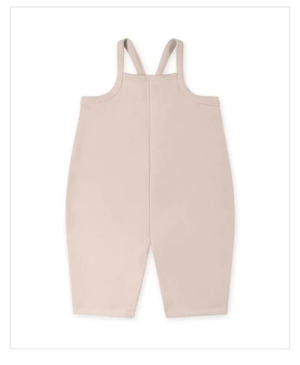 Mini Fashion - Comfortabele en Stijlvolle Kledingset - Baby Outfit Tuinbroek (A) - Lichtroze / 90 (18–24 maanden) L | Educatief Speelgoed - Afbeelding 1