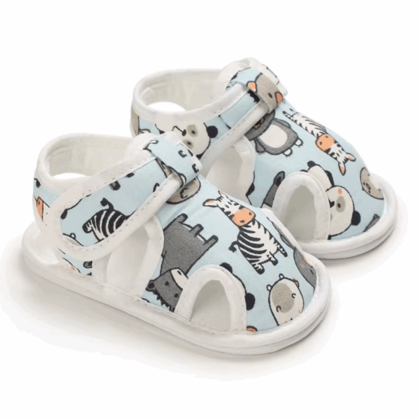 Mini Fashion™ | Schattige Dieren - Sandalen Lichtblauw / 3 (12-18 maanden) | Educatief Speelgoed - Afbeelding 1