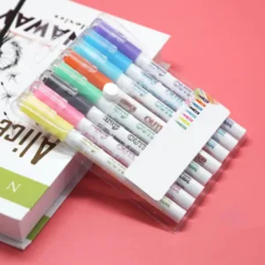 FluoroSketch Markers™ - Gloedvolle Creativiteit - Kleurrijke Stiften Set van 8 | Educatief Speelgoed