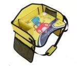 Portable Child Car Seat Table™ - Veilig&Comfortabel - Draagbare Kinder Autostoel Tafel Geel | Educatief Speelgoed