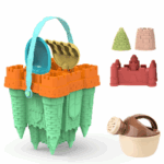 Beach Castle Play Set™ - Strandpret voor Kids - Zandkastelenset Groene Emmer | Educatief Speelgoed