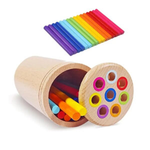 Woods™ -  Zintuiglijke Ontwikkeling - Kleursorteer Spel | Educatief Speelgoed
