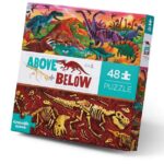 Above Below Puzzle - Wereld van de Dinosaurussen (48) - Crocodile Creek  Legpuzzel