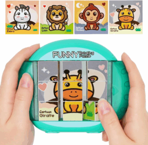 Twisty Puzzle™ - Eindeloos Puzzelplezier - Draaipuzzel Dieren 9 vlakjes | Educatief Speelgoed
