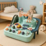 Car Adventure™ - Train de hersenen - Auto in de stad Smaragd blauw | Educatief Speelgoed