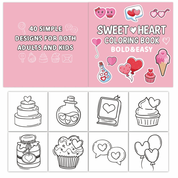 Coloring Book™ - creatief kleurplezier - Kleurboek Liefdes Kleurboek | Educatief Speelgoed - Afbeelding 1
