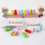 Sensory Color Sticks™ – Kleuren&Dieren– Kleuren Sorteer Spel Kinderen | Educatief Speelgoed