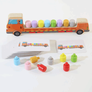 Sensory Color Sticks™ – Kleuren&Dieren– Kleuren Sorteer Spel Bus | Educatief Speelgoed