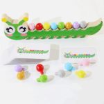 Sensory Color Sticks™ – Kleuren&Dieren– Kleuren Sorteer Spel Rups | Educatief Speelgoed