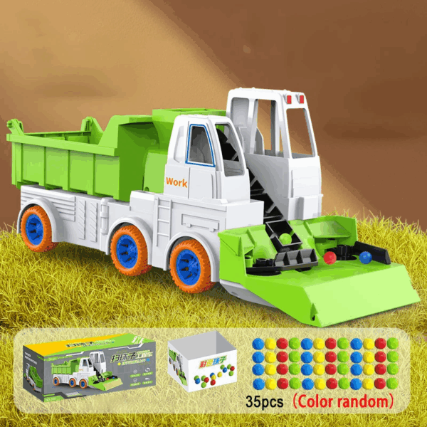 Power Mixer Truck™ – Draai&Bouw Pret– Speelgoed Bouwvoertuig Dumpwagen 35 stuks | Educatief Speelgoed - Afbeelding 1