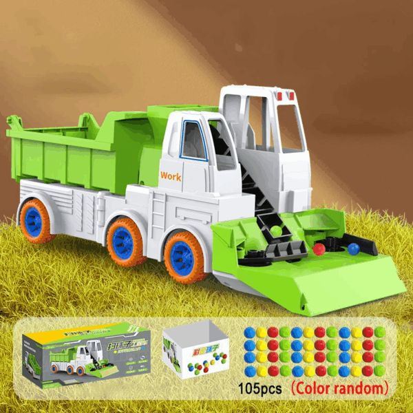 Power Mixer Truck™ – Draai&Bouw Pret– Speelgoed Bouwvoertuig Dumpwagen 105 stuks | Educatief Speelgoed - Afbeelding 1