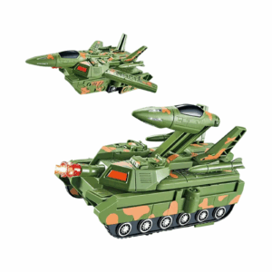 Transformer Car™ - Transformeren en rijden - speelgoedauto Groene tank en straaljager | Educatief Speelgoed